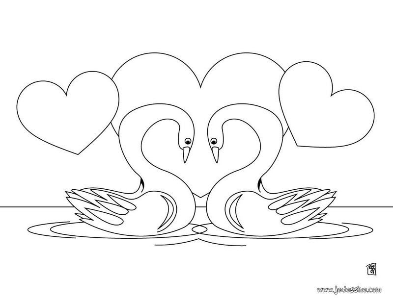 Dibujo para colorear: Cisne (Animales) #4991 - Dibujos para Colorear e Imprimir Gratis