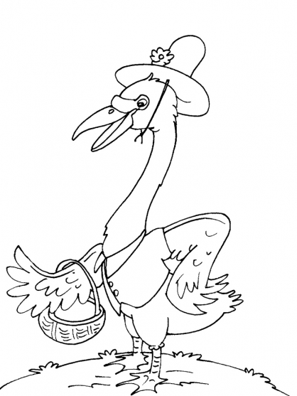 Dibujo para colorear: Cisne (Animales) #5003 - Dibujos para Colorear e Imprimir Gratis