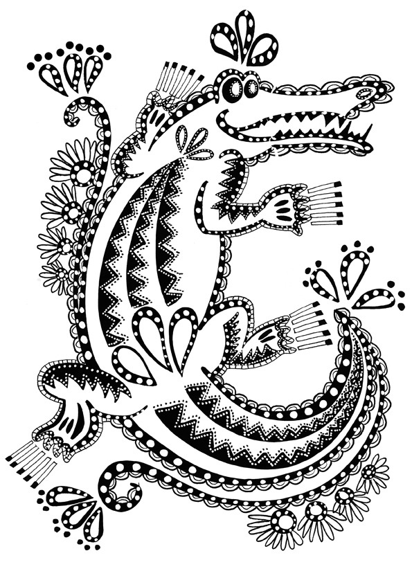 Dibujo para colorear: Cocodrilo (Animales) #4865 - Dibujos para Colorear e Imprimir Gratis