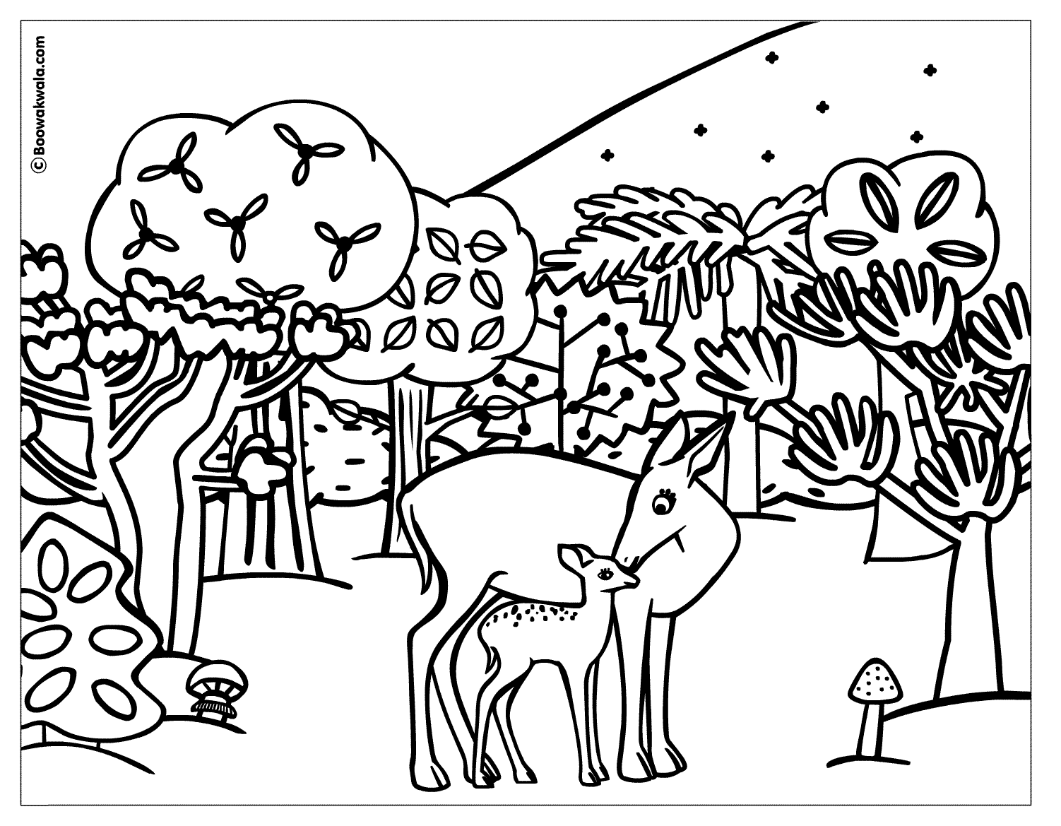 Dibujo para colorear: Coneja (Animales) #1139 - Dibujos para Colorear e Imprimir Gratis