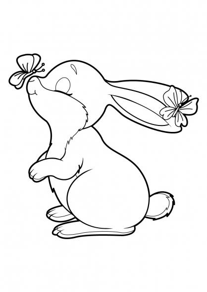 Dibujo para colorear: Conejo (Animales) #9565 - Dibujos para Colorear e Imprimir Gratis