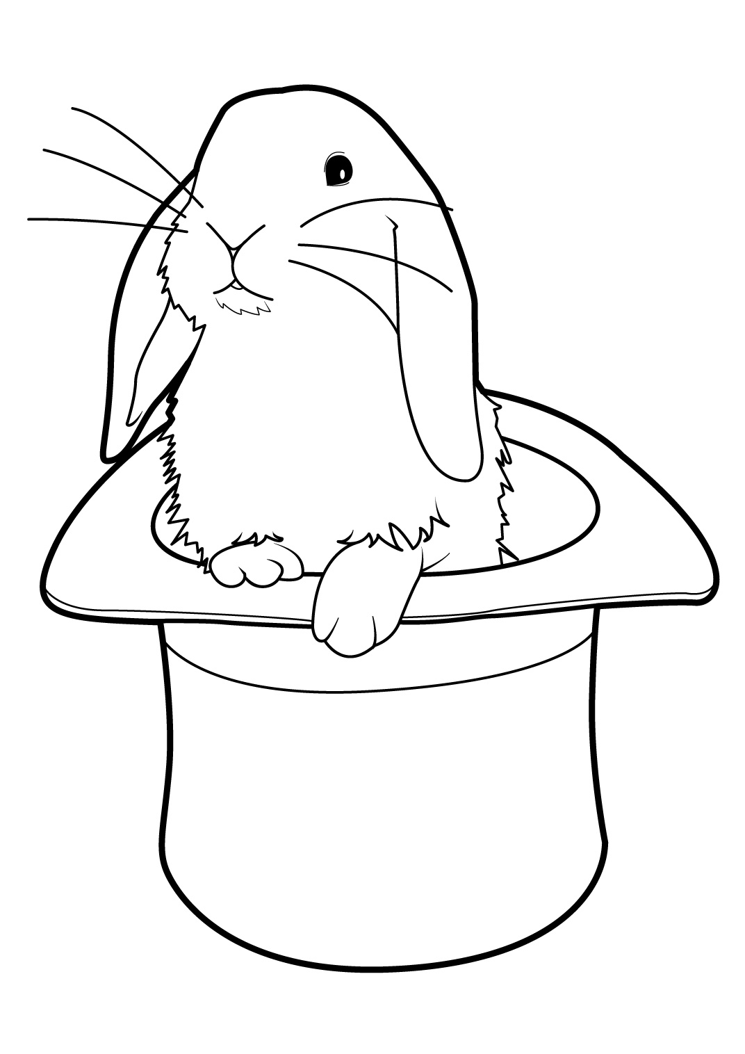 Dibujo para colorear: Conejo (Animales) #9685 - Dibujos para Colorear e Imprimir Gratis