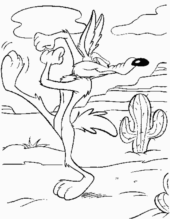 Dibujo para colorear: Coyote (Animales) #4482 - Dibujos para Colorear e Imprimir Gratis