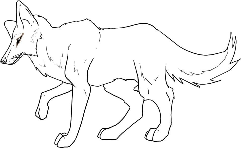 Dibujo para colorear: Coyote (Animales) #4484 - Dibujos para Colorear e Imprimir Gratis