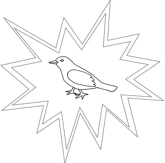 Dibujo para colorear: Cuervo (Animales) #4374 - Dibujos para Colorear e Imprimir Gratis