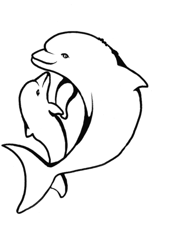 Dibujo para colorear: Delfín (Animales) #5091 - Dibujos para Colorear e Imprimir Gratis