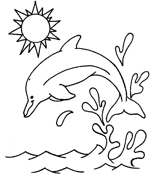Dibujo para colorear: Delfín (Animales) #5093 - Dibujos para Colorear e Imprimir Gratis