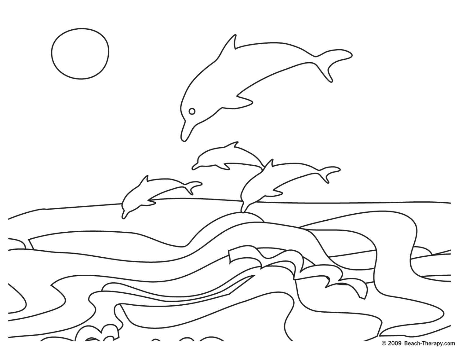 Dibujo para colorear: Delfín (Animales) #5117 - Dibujos para Colorear e Imprimir Gratis