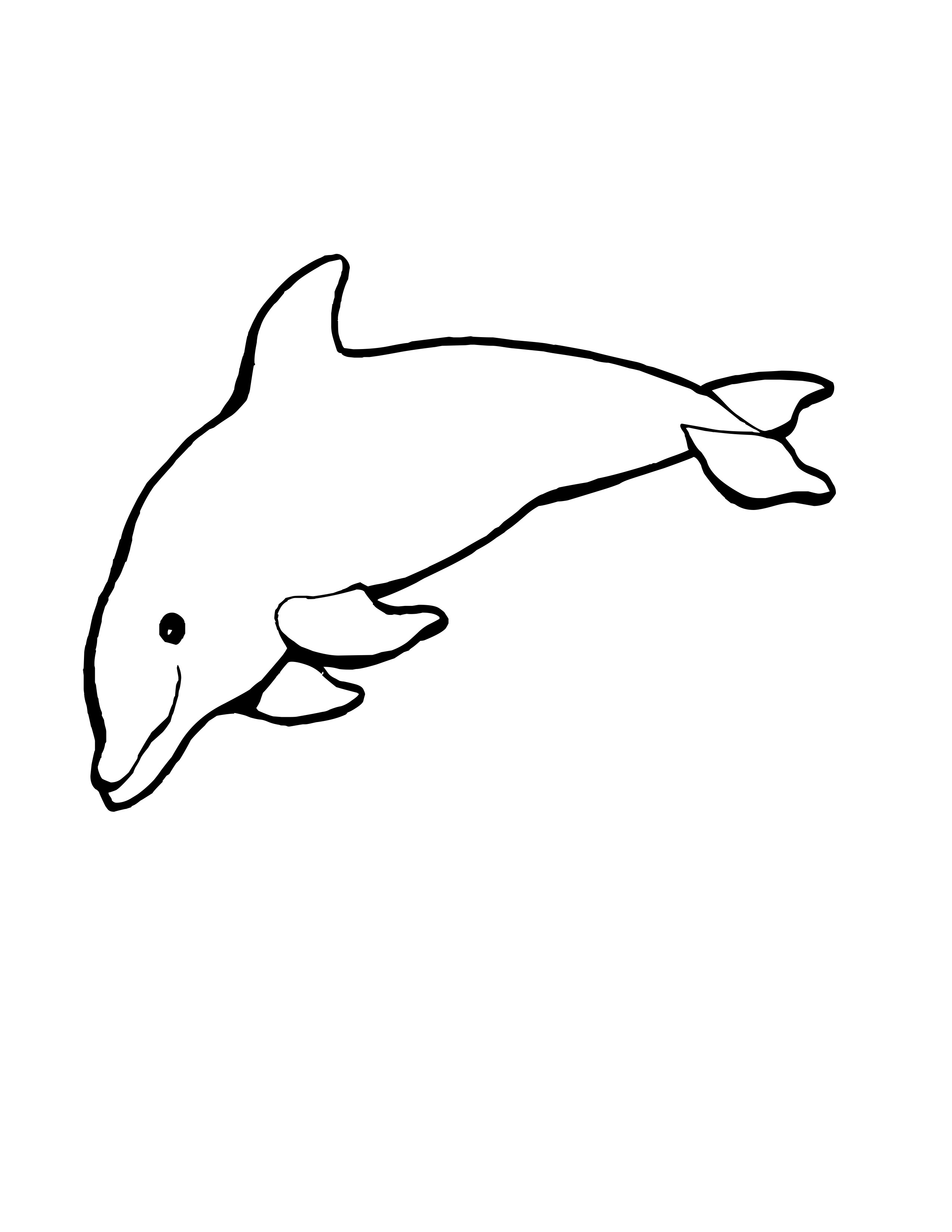 Dibujo para colorear: Delfín (Animales) #5138 - Dibujos para Colorear e Imprimir Gratis