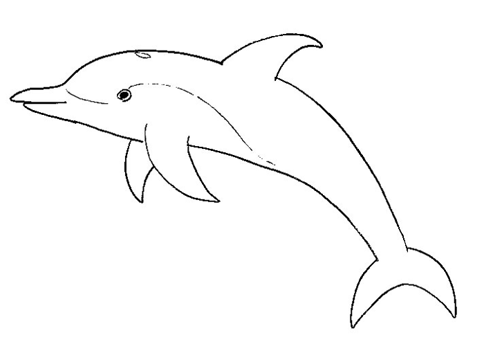 Dibujo para colorear: Delfín (Animales) #5145 - Dibujos para Colorear e Imprimir Gratis