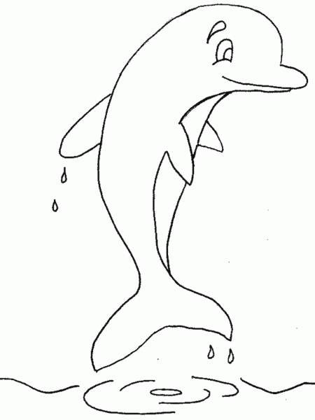 Dibujo para colorear: Delfín (Animales) #5155 - Dibujos para Colorear e Imprimir Gratis