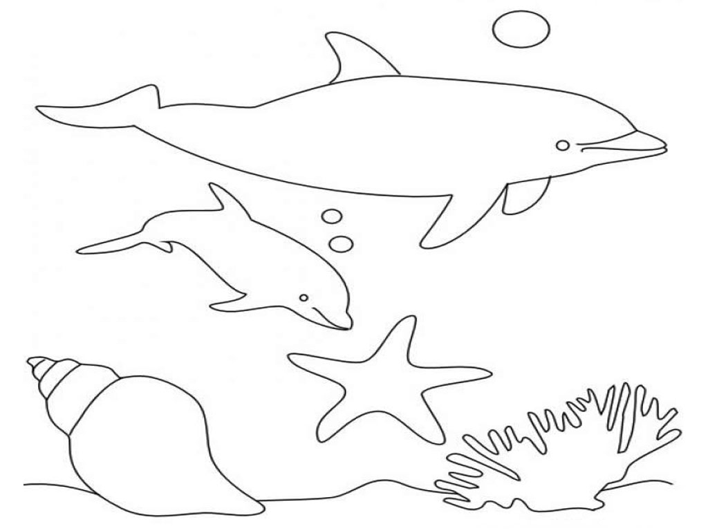 Dibujo para colorear: Delfín (Animales) #5219 - Dibujos para Colorear e Imprimir Gratis