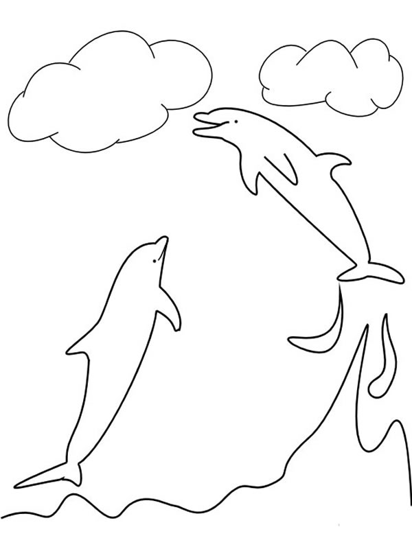 Dibujo para colorear: Delfín (Animales) #5244 - Dibujos para Colorear e Imprimir Gratis