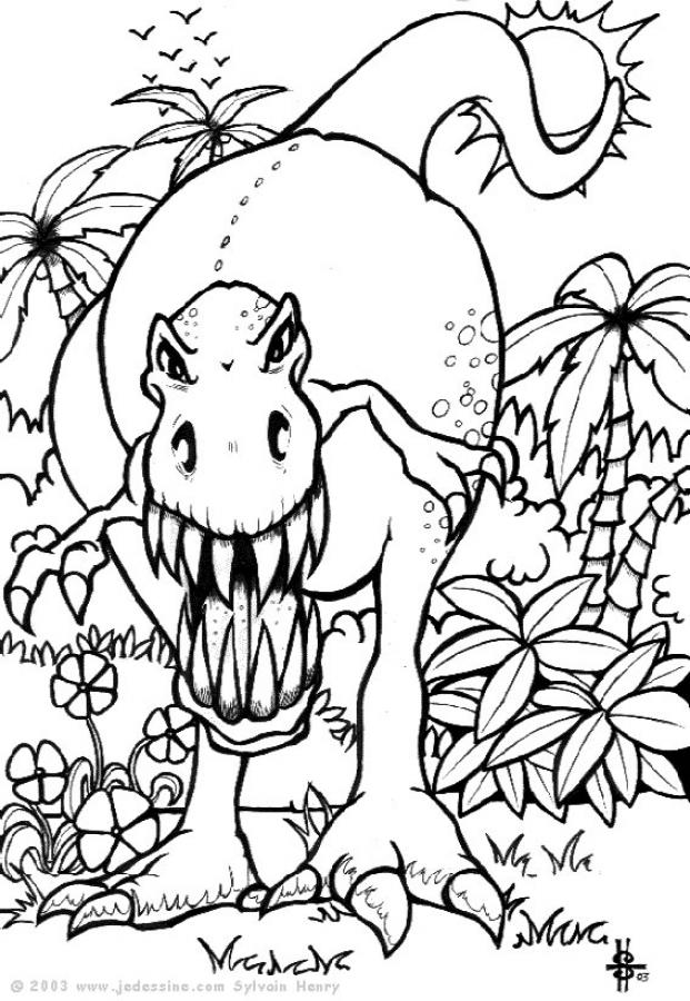 Dibujo para colorear: Dinosaurio (Animales) #5508 - Dibujos para Colorear e Imprimir Gratis