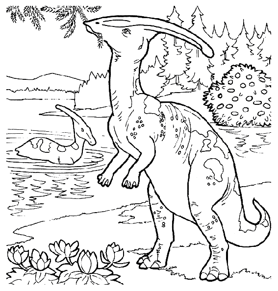 Dibujo para colorear: Dinosaurio (Animales) #5615 - Dibujos para Colorear e Imprimir Gratis