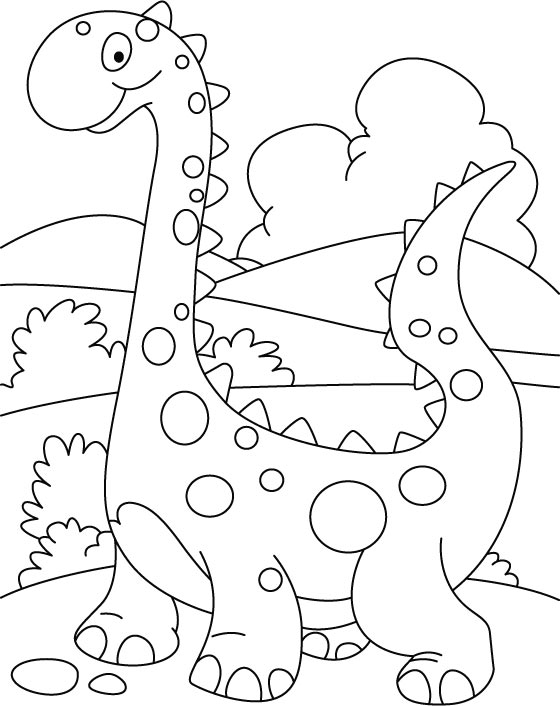 Dibujo para colorear: Dinosaurio (Animales) #5666 - Dibujos para Colorear e Imprimir Gratis