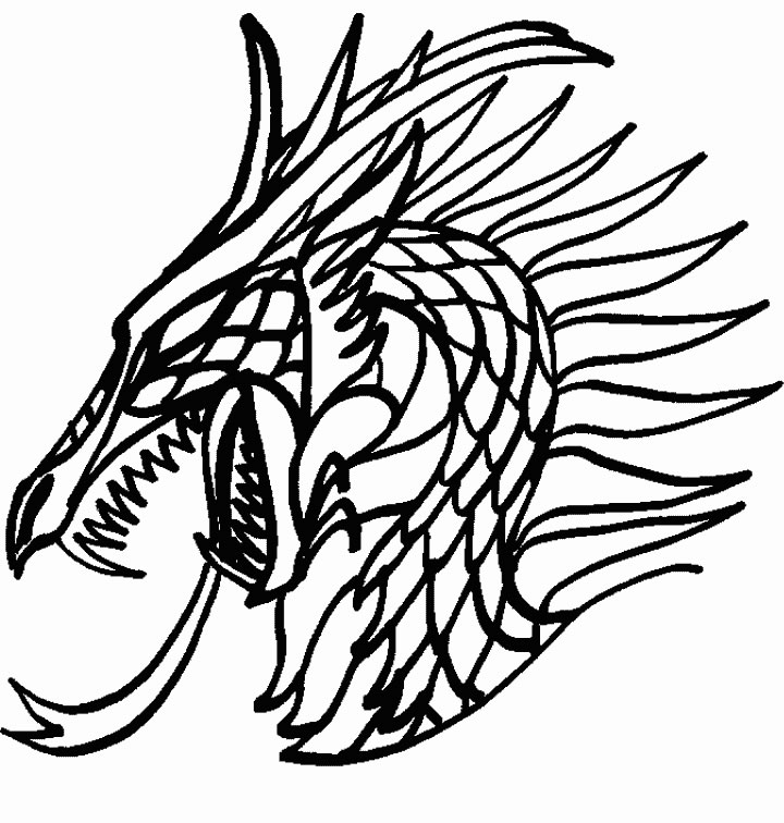 Dibujo para colorear: Dragón (Animales) #5696 - Dibujos para Colorear e Imprimir Gratis