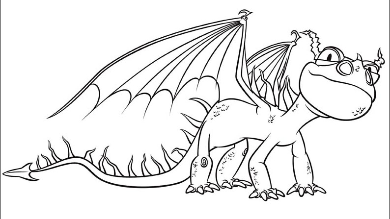Dibujo para colorear: Dragón (Animales) #5764 - Dibujos para Colorear e Imprimir Gratis