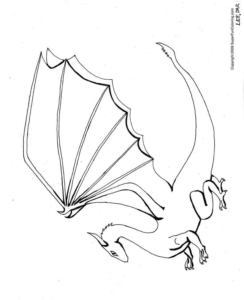 Dibujo para colorear: Dragón (Animales) #5797 - Dibujos para Colorear e Imprimir Gratis
