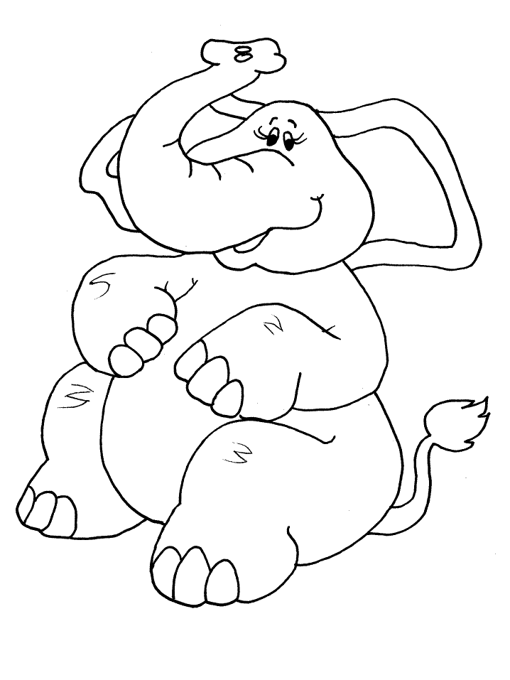 Dibujo para colorear: Elefante (Animales) #6308 - Dibujos para Colorear e Imprimir Gratis