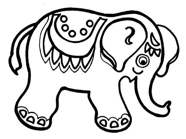 Dibujo para colorear: Elefante (Animales) #6323 - Dibujos para Colorear e Imprimir Gratis