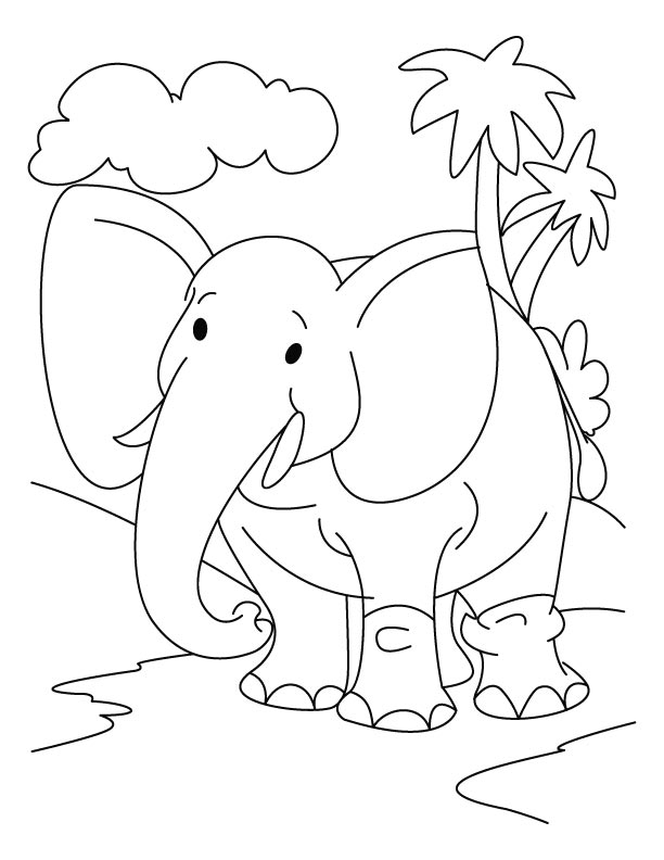 Dibujo para colorear: Elefante (Animales) #6329 - Dibujos para Colorear e Imprimir Gratis