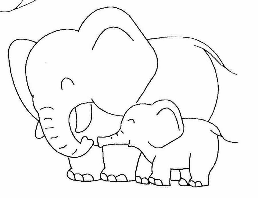 Dibujo para colorear: Elefante (Animales) #6355 - Dibujos para Colorear e Imprimir Gratis