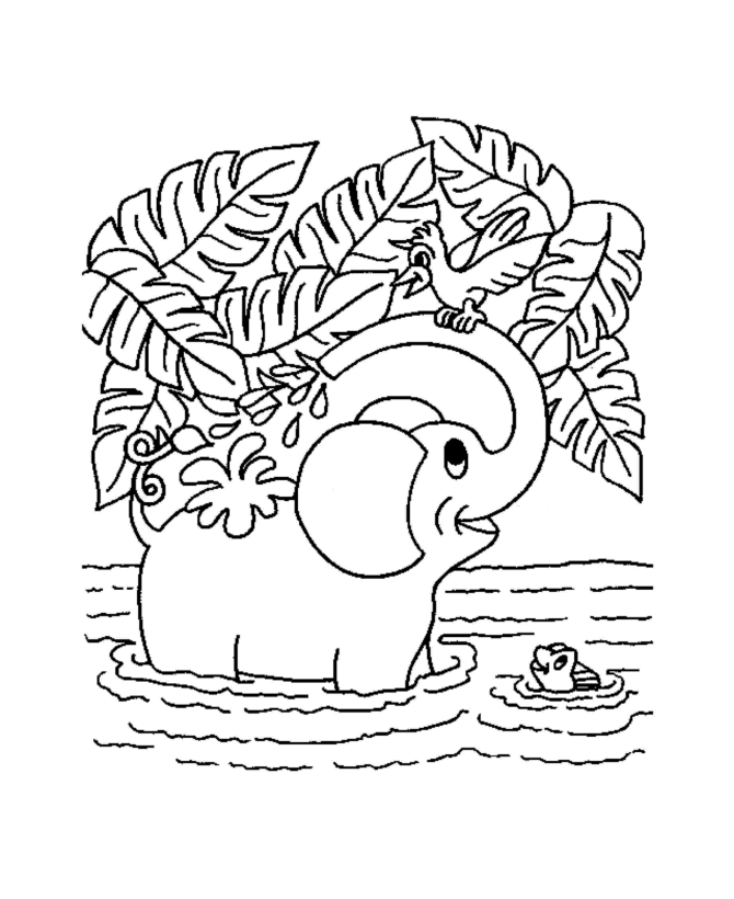 Dibujo para colorear: Elefante (Animales) #6359 - Dibujos para Colorear e Imprimir Gratis