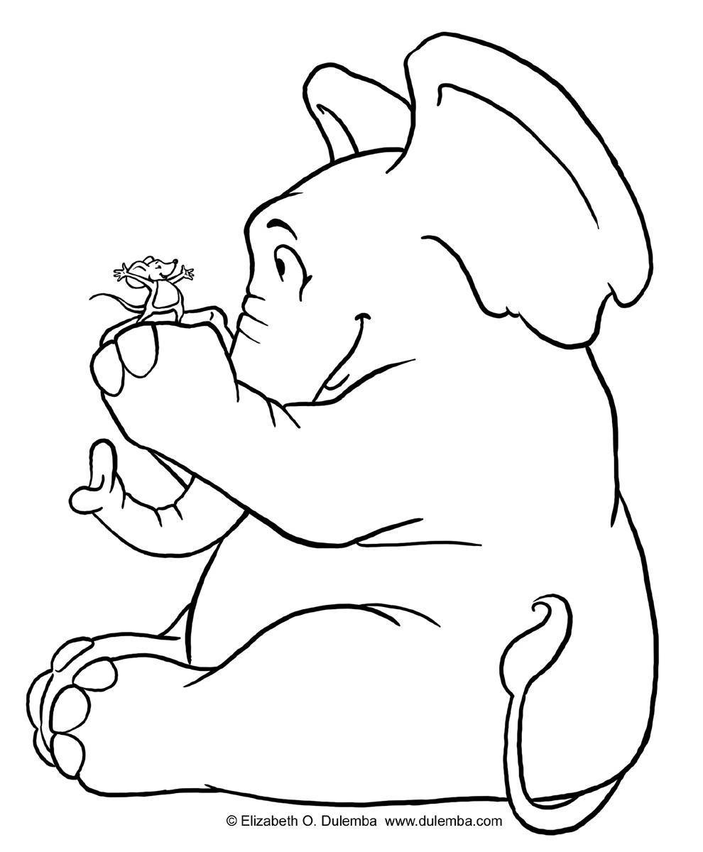 Dibujo para colorear: Elefante (Animales) #6407 - Dibujos para Colorear e Imprimir Gratis