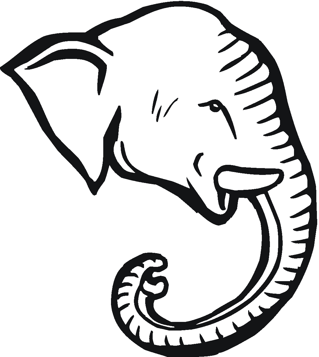 Dibujo para colorear: Elefante (Animales) #6410 - Dibujos para Colorear e Imprimir Gratis