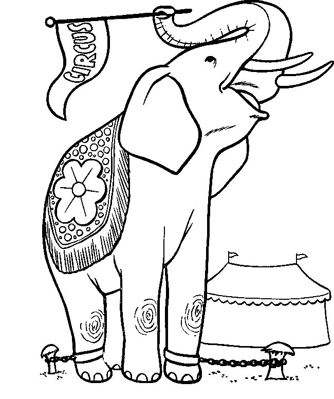 Dibujo para colorear: Elefante (Animales) #6422 - Dibujos para Colorear e Imprimir Gratis