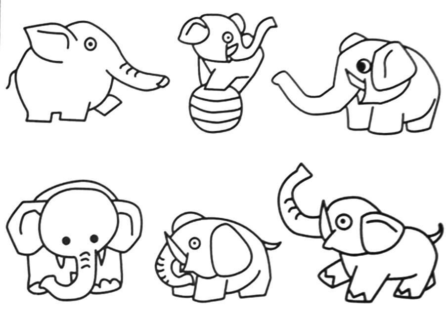 Dibujo para colorear: Elefante (Animales) #6433 - Dibujos para Colorear e Imprimir Gratis