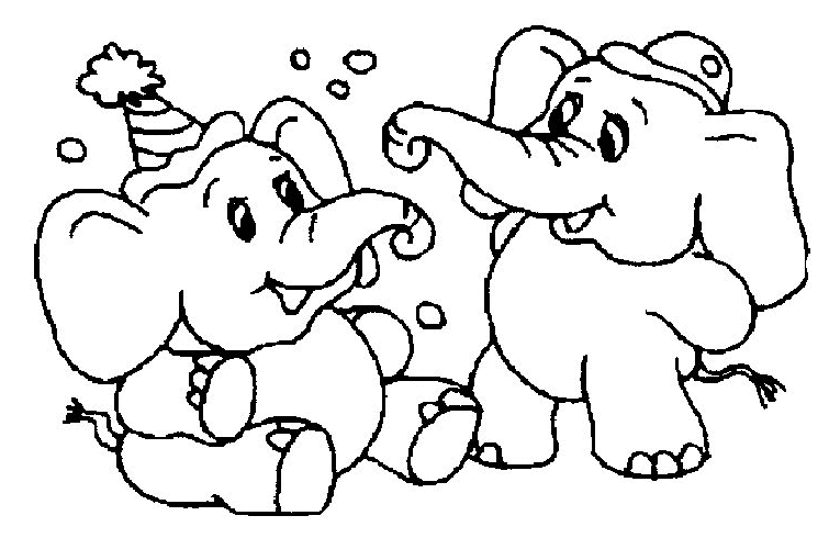 Dibujo para colorear: Elefante (Animales) #6463 - Dibujos para Colorear e Imprimir Gratis