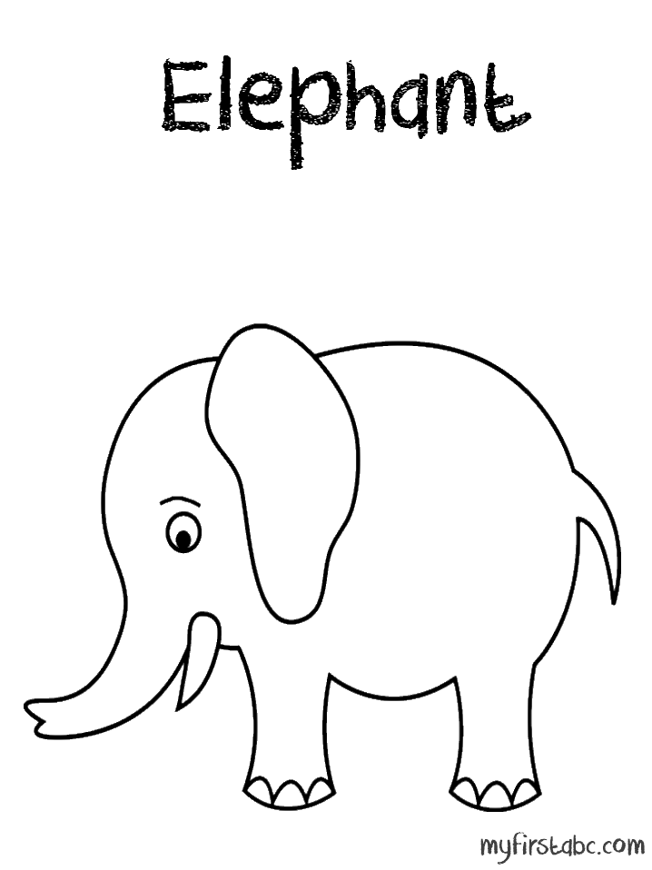Dibujo para colorear: Elefante (Animales) #6464 - Dibujos para Colorear e Imprimir Gratis