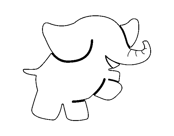 Dibujo para colorear: Elefante (Animales) #6470 - Dibujos para Colorear e Imprimir Gratis