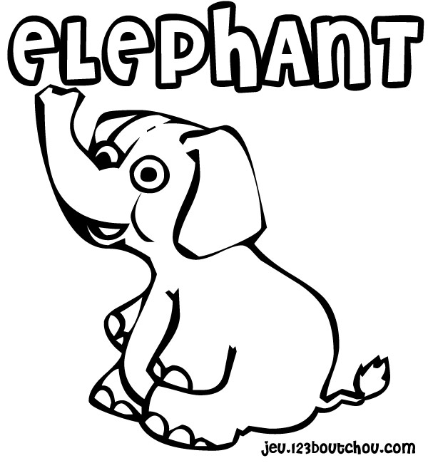 Dibujo para colorear: Elefante (Animales) #6492 - Dibujos para Colorear e Imprimir Gratis