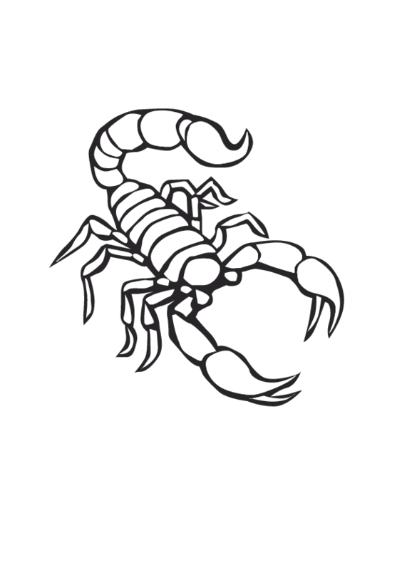 Dibujo para colorear: Escorpión (Animales) #14552 - Dibujos para Colorear e Imprimir Gratis