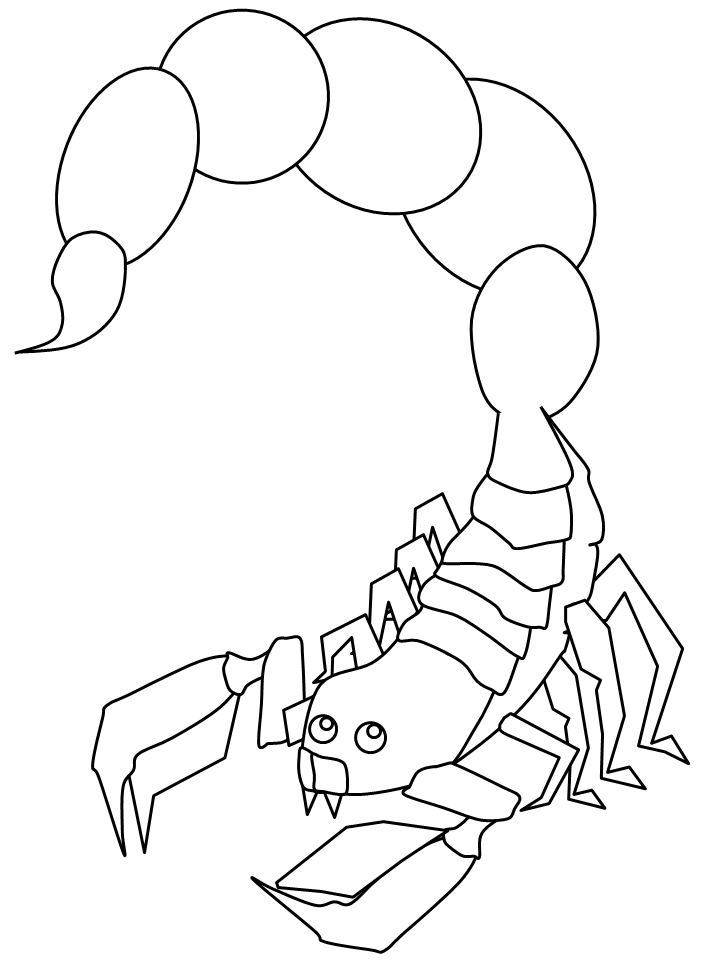 Dibujo para colorear: Escorpión (Animales) #14623 - Dibujos para Colorear e Imprimir Gratis
