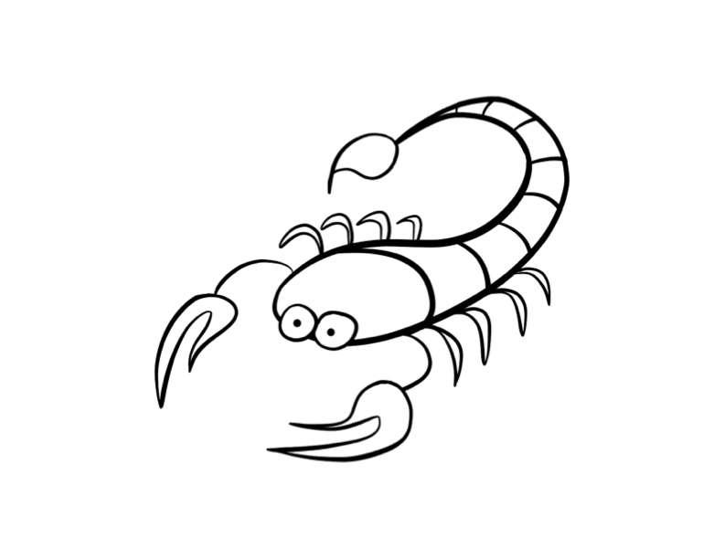 Dibujo para colorear: Escorpión (Animales) #14626 - Dibujos para Colorear e Imprimir Gratis