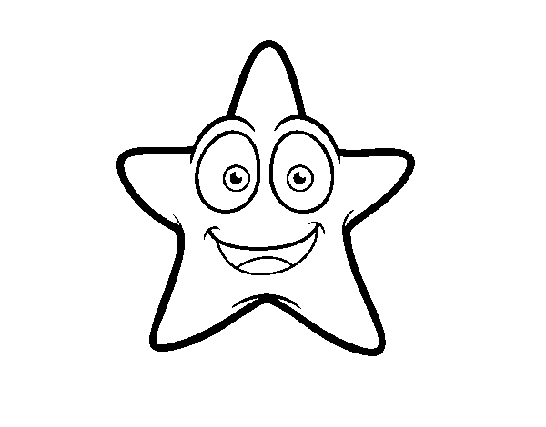 Dibujo para colorear: Estrella de mar (Animales) #6704 - Dibujos para Colorear e Imprimir Gratis