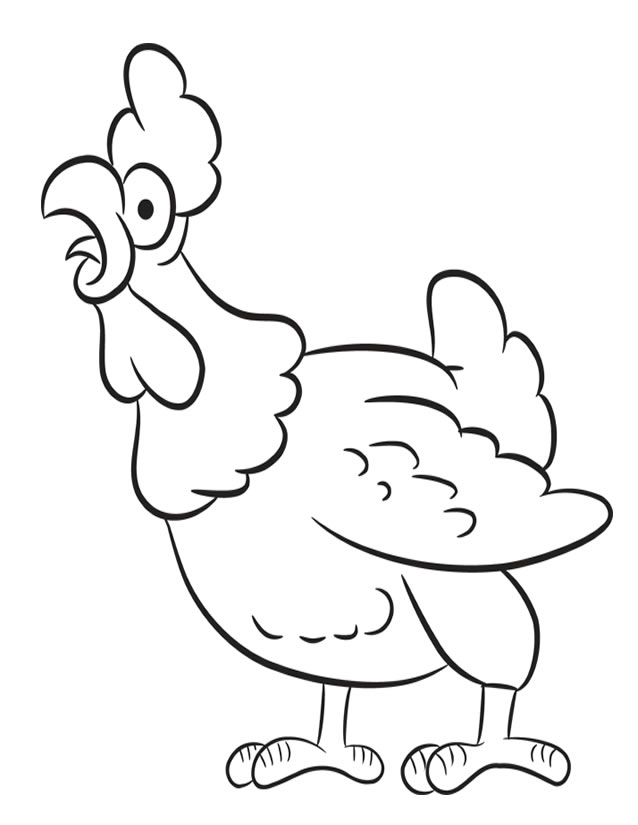 Dibujo para colorear: Gallo (Animales) #4092 - Dibujos para Colorear e Imprimir Gratis
