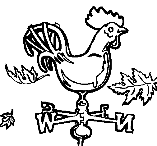 Dibujo para colorear: Gallo (Animales) #4130 - Dibujos para Colorear e Imprimir Gratis