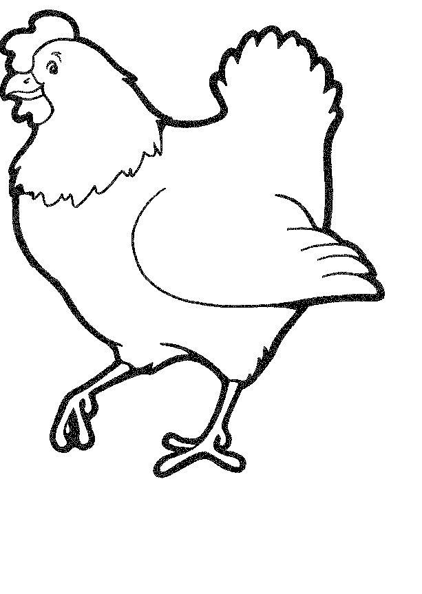 Dibujo para colorear: Gallo (Animales) #4138 - Dibujos para Colorear e Imprimir Gratis