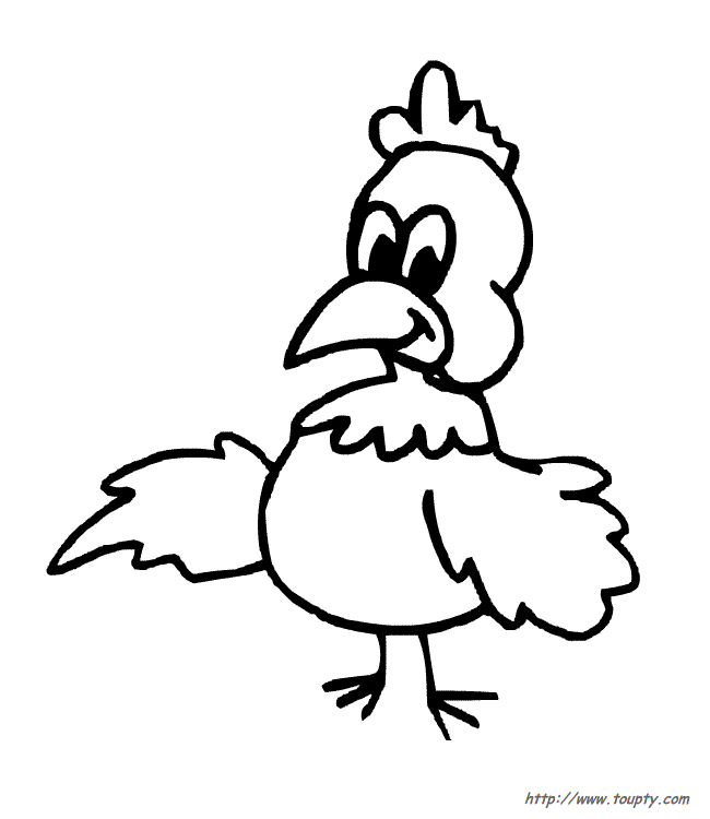 Dibujo para colorear: Gallo (Animales) #4152 - Dibujos para Colorear e Imprimir Gratis