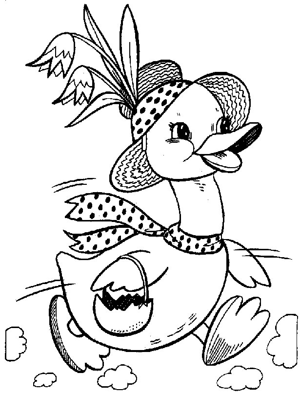 Dibujo para colorear: Ganso (Animales) #11693 - Dibujos para Colorear e Imprimir Gratis