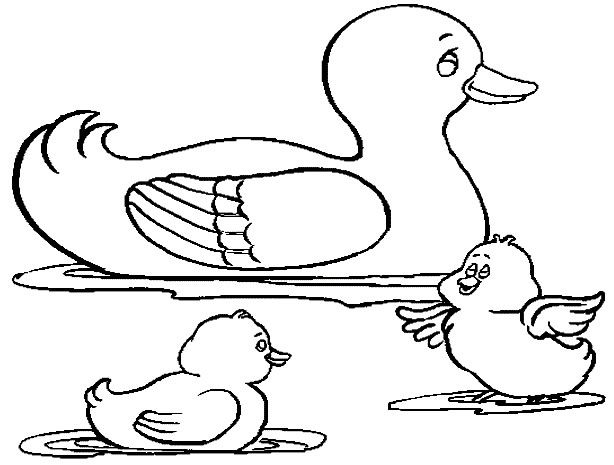 Dibujo para colorear: Ganso (Animales) #11699 - Dibujos para Colorear e Imprimir Gratis