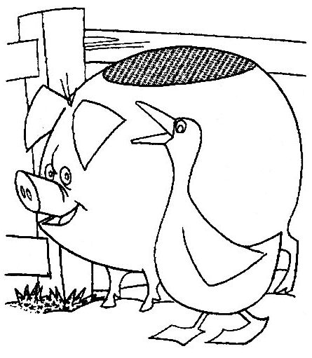 Dibujo para colorear: Ganso (Animales) #11729 - Dibujos para Colorear e Imprimir Gratis