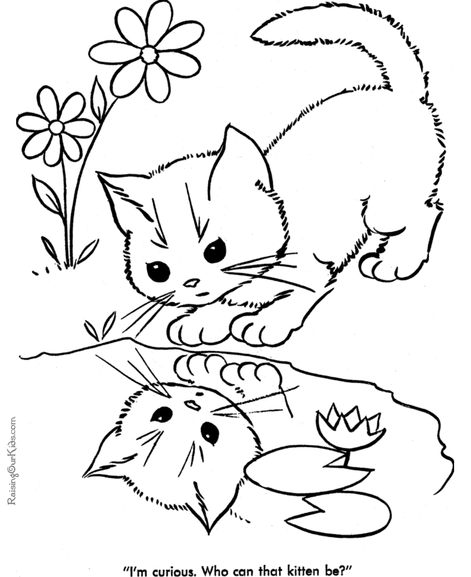 Dibujo para colorear: Gato (Animales) #1813 - Dibujos para Colorear e Imprimir Gratis