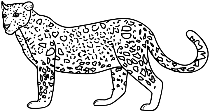 Dibujo para colorear: Guepardo (Animales) #7869 - Dibujos para Colorear e Imprimir Gratis