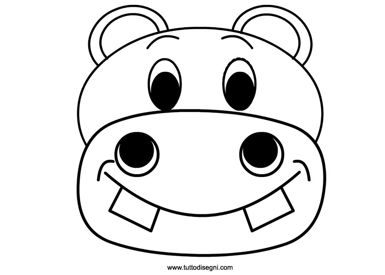 Dibujo para colorear: Hipopótamo (Animales) #8736 - Dibujos para Colorear e Imprimir Gratis